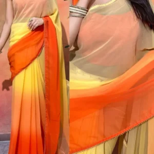 Italian Ready-to-Wear Saree Showcase – Premium Satin Silk