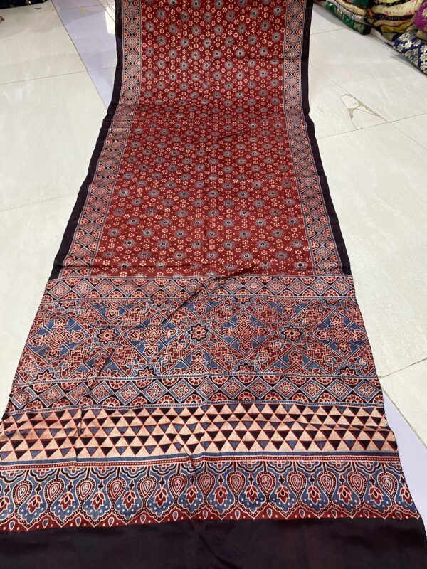 ajrakh hand block print Half-Length Dupatta Shawl