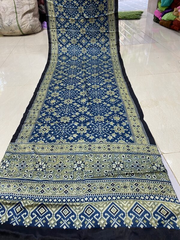 ajrakh hand block print Half-Length Dupatta Shawl - Image 8