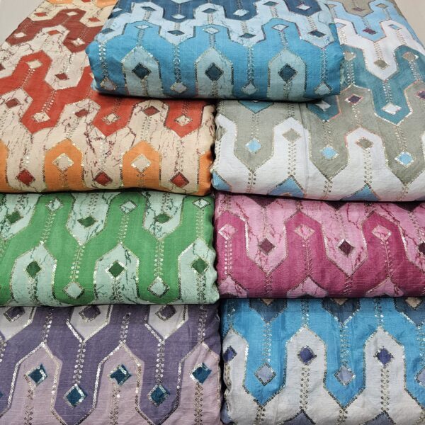 Luxurious Soft Chinon Fabric @ ₹300/M