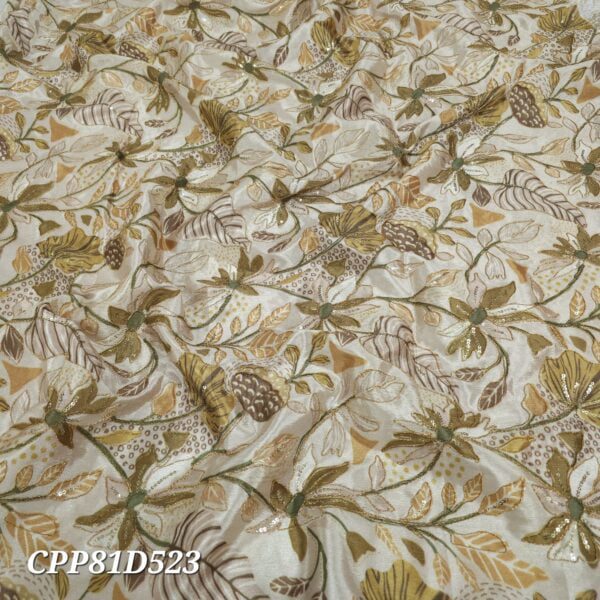 Elevate Your Style with Soft Chinon Fabric with Sequins and Zari Embroidery - Image 2