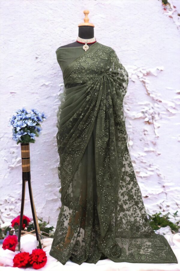 Sonalika's Premium Soft Silver Net Saree: Hot Summer Hit Collection - Image 5