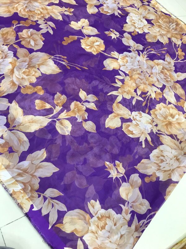 Dazzling Digital Print Liquid Organza