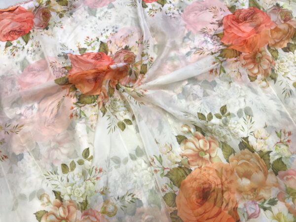 digital print organza fabric