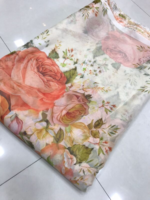 digital print organza fabric