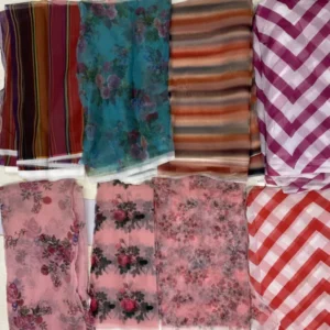 Digital printed organza fabric premium floral designs - High-Quality Fabric