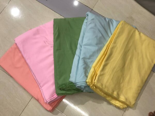 A25 "Versatile Butter Crepe Fabric: Perfect for Liners, Salwars, Dresses, Patiala, and Dhoti Salwars!"