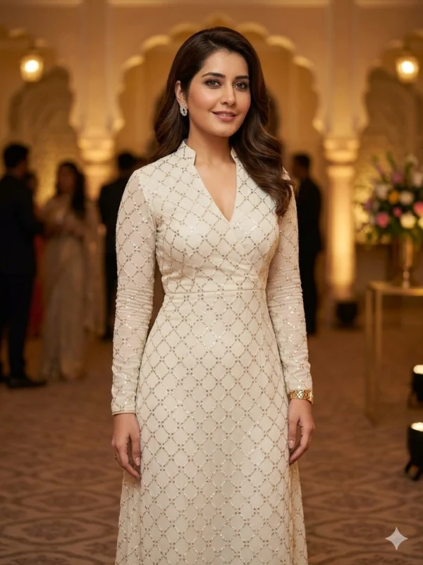 Pure dyeable georgette fabric with exquisite lakhnavi work fabric - High-Quality Fabric