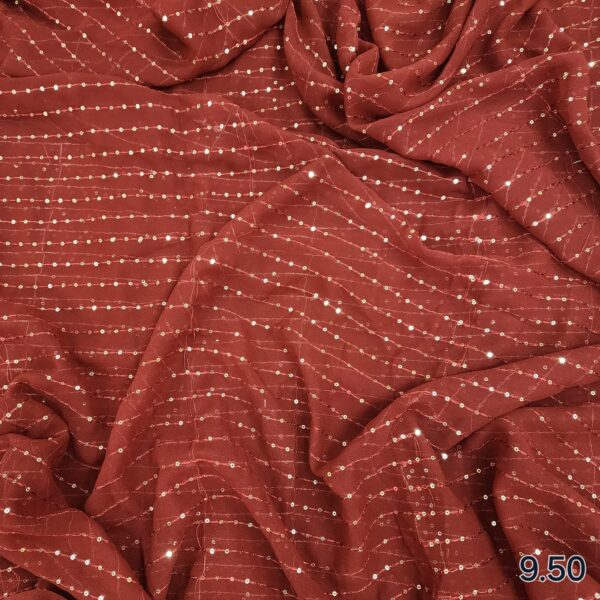 Soft Faux Georgette Embroidered - Latest Bollywood Inspired Fabrics | Bollywood Fabric Fables - Image 11