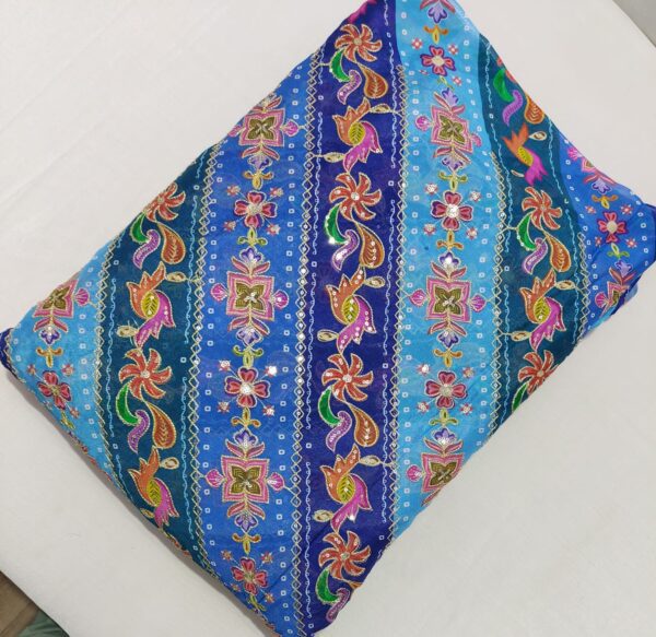 Position Print Crepe with Sequence - ₹580/m, 44 Inches Wide - Image 2