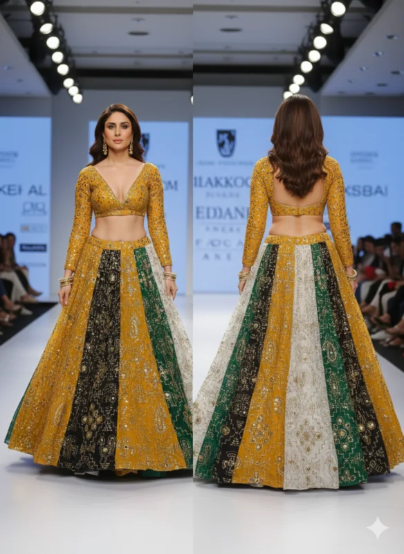 Vintage georgette fabric with intricate work shop now - High-Quality Fabric