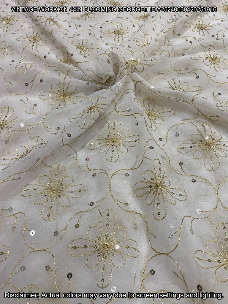 Georgette Heavy Embroidery Vintage Dupatta