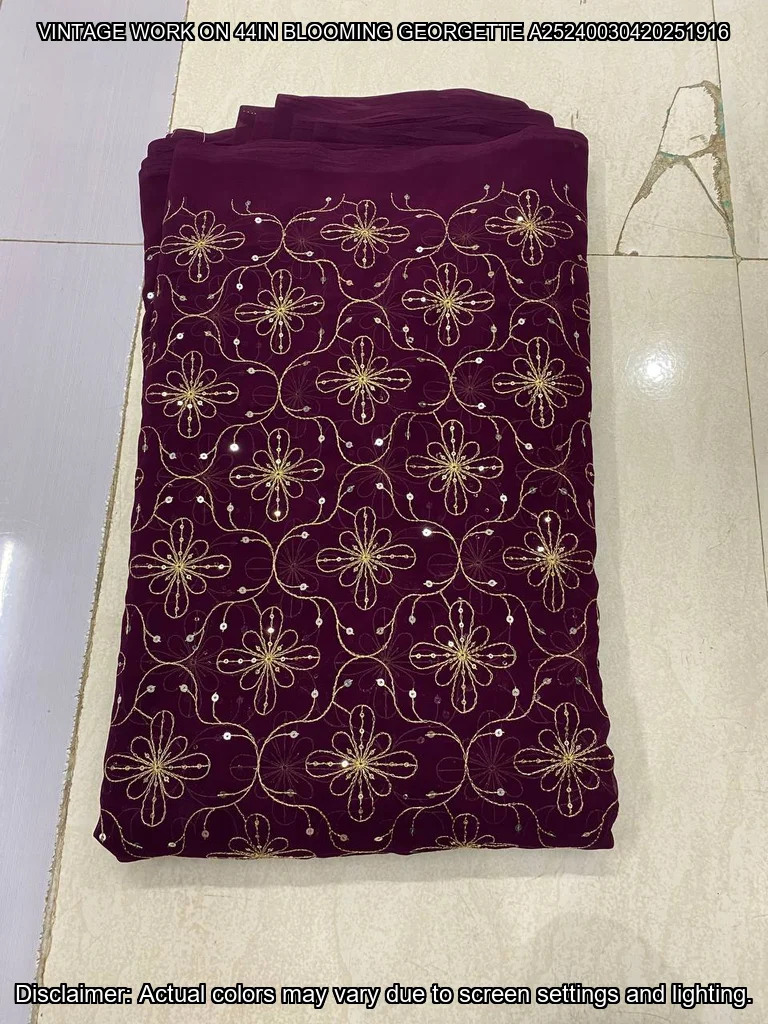 Georgette Heavy Embroidery Vintage Dupatta