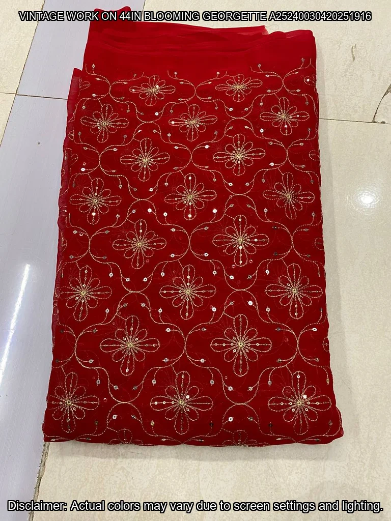 Georgette Heavy Embroidery Vintage Dupatta