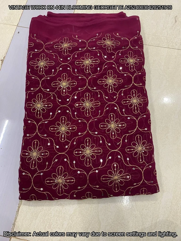 Georgette Heavy Embroidery Vintage Dupatta