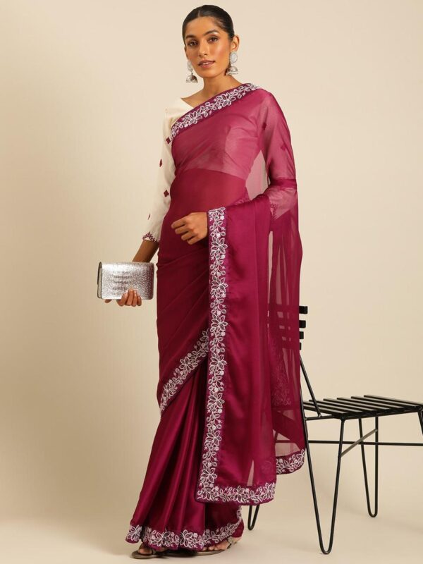 Blackberry Soft Rangoli Silk Saree (2)