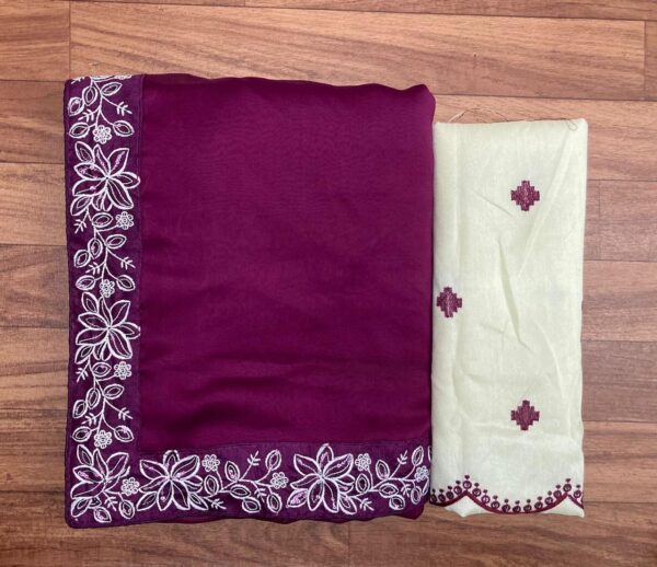 Blackberry Soft Rangoli Silk Saree (4)