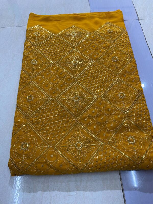 Georgette Fabric With Vintage Work (7)