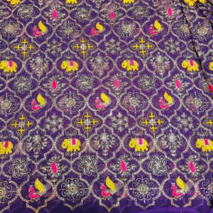 Georgette With Vintage Embroidery For Wholesale (1)