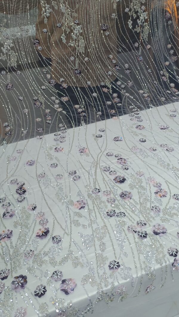 Imported Net Turkish Hand Work Fabric (4)