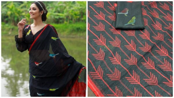 Linen Digital Print Saree (29)