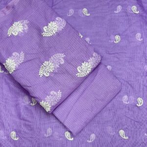 Lucknowi Chex Fabric - Traditional Elegance