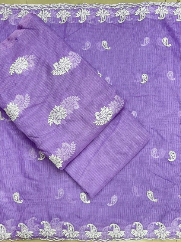 Lucknowi Chex Fabric - Traditional Elegance