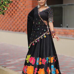 Navratri Special Real Mirror Work Lehenga Choli (7)