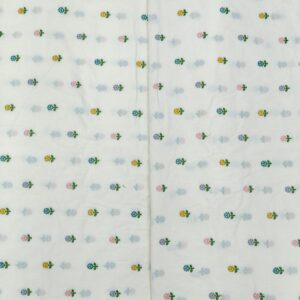 Pure Cotton Fabric With Multi Butties 2