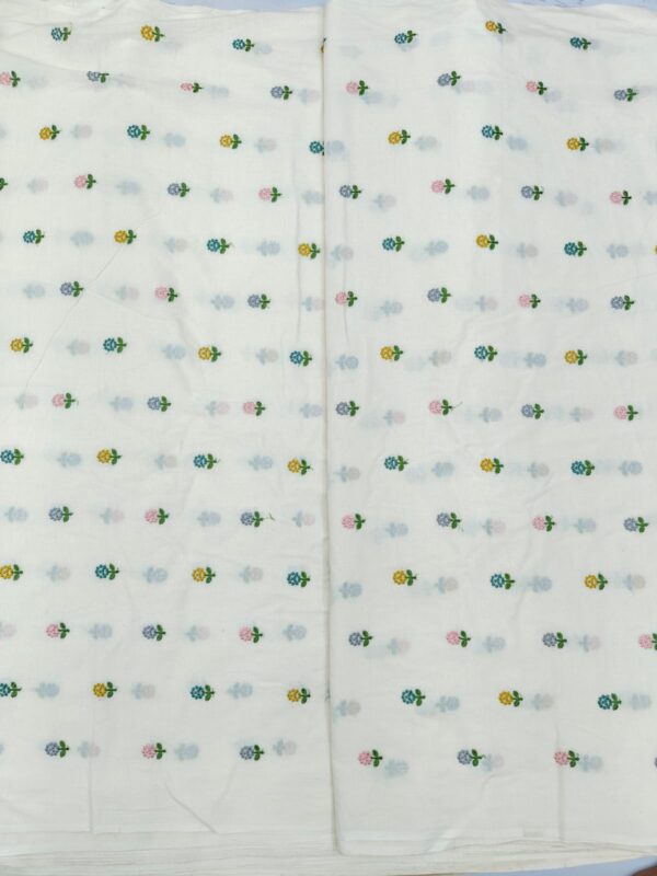 Pure Cotton Fabric With Multi Butties 2