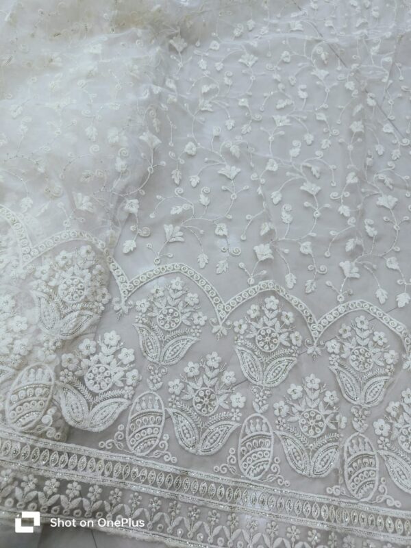 Pure Organza Lucknawi With Matching Dupatta (3)