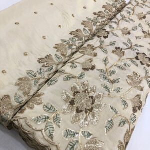 Pure Shimmer Silk Sequence Fabric With Dupatta (1)