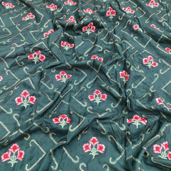 Pure Viscose Upada Silk With Embroidery (9)