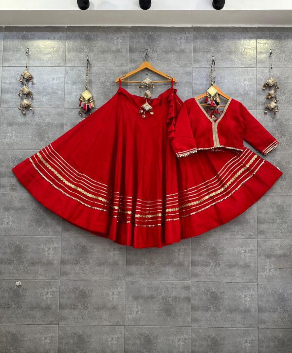 Roman Silk Chaniya Choli With Gotta And Sequence2