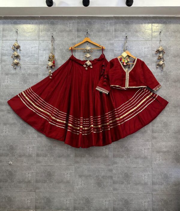 Roman Silk Chaniya Choli With Gotta And Sequence6