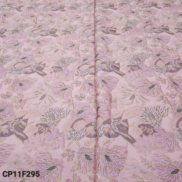 Soft Chinnon Fabric With Embroidered Print (10)