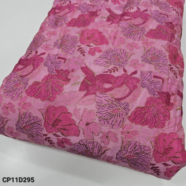 Soft Chinnon Fabric With Embroidered Print (2)