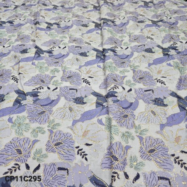 Soft Chinnon Fabric With Embroidered Print (3)