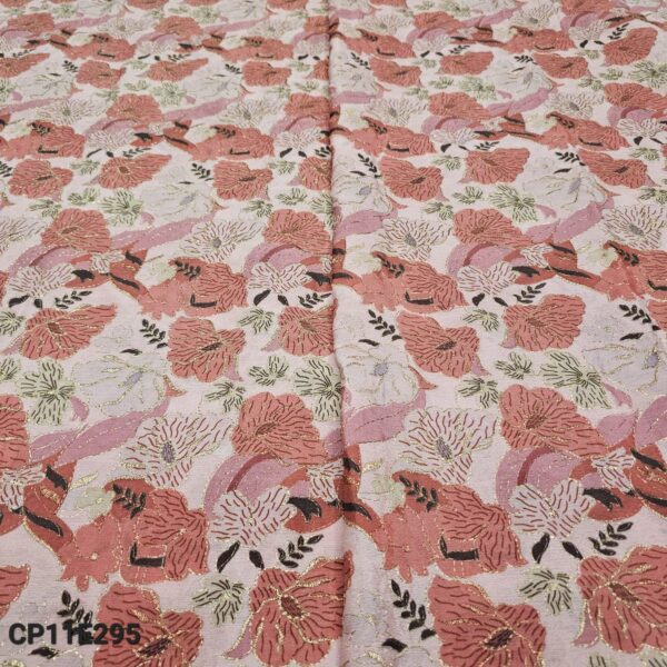 Soft Chinnon Fabric With Embroidered Print (6)