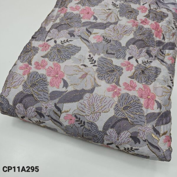 Soft Chinnon Fabric With Embroidered Print (7)