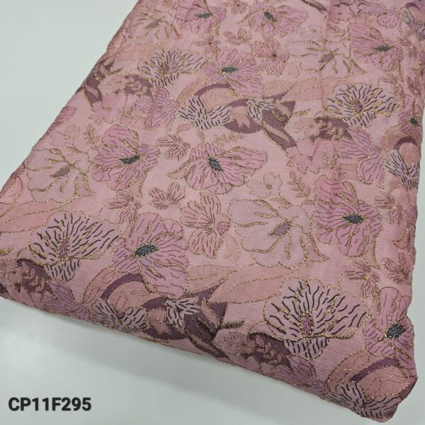 Soft Chinnon Fabric With Embroidered Print (9)