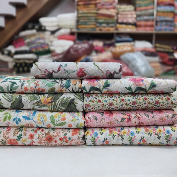 Soft Cotton Hakoba Fabric With Digital Print (1)