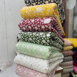 South Cotton Fabric With Lucknowi Embroidery (1)