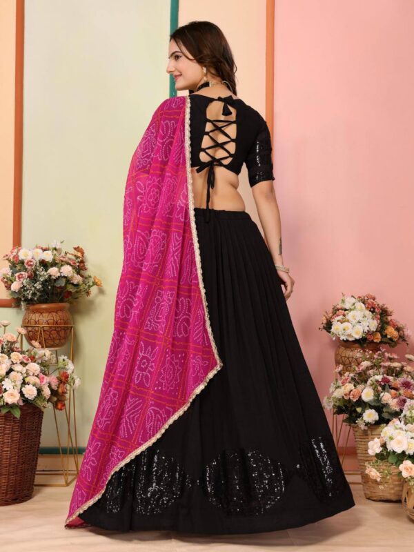 Vichitra Silk Lehenga Choli Set (6)