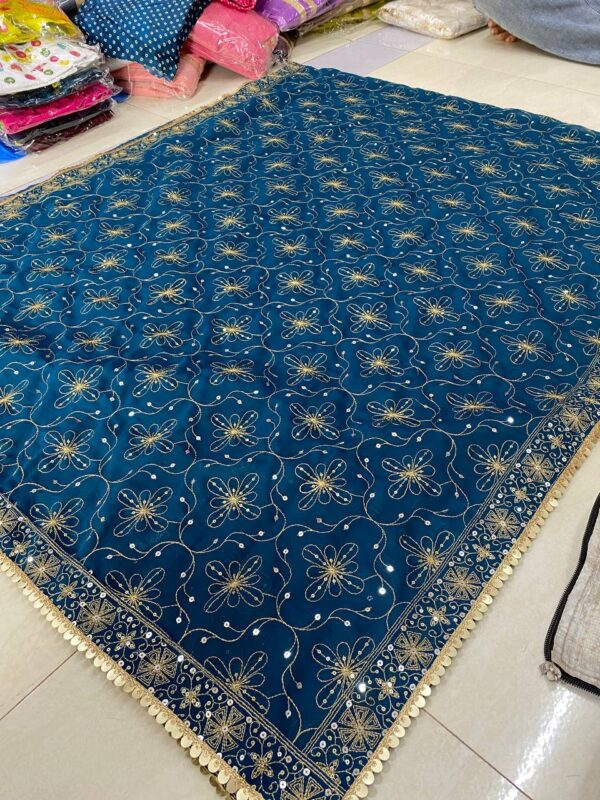 Vintage Work Georgette Dupatta (6)