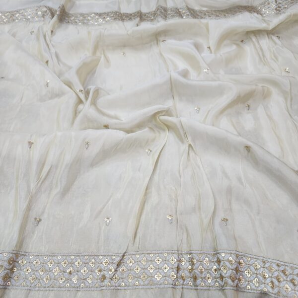 Viscose Shimmer Cosmos Silk With Embroidery (2)