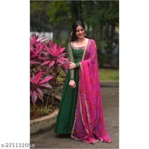 MAXI DRESS WITH DUPATTA