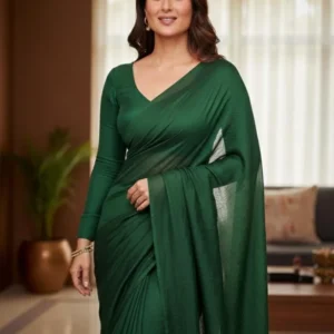 Rangoli silk crush fabric 448243 for saree lehenga 038 dupatta - High-Quality Fabric