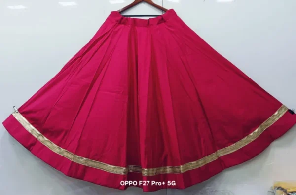 Roman silk chaniya choli with gotta and sequence - High-Quality Fabric