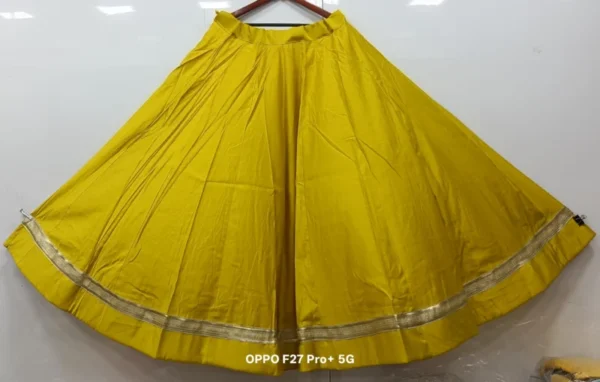 Roman silk chaniya choli with gotta and sequence - High-Quality Fabric